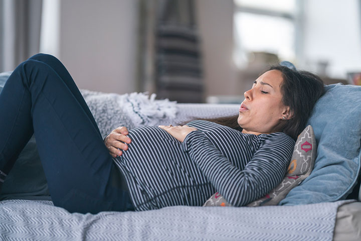 Abdominal pain due to taking Magnesium citrate in pregnancy