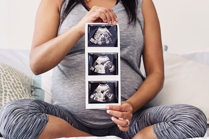 An anomaly scan determines the size and gestational age of the fetus.