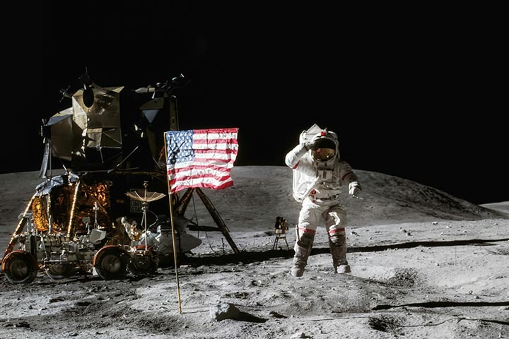 Apollo 11 was the first to land humans on the moon