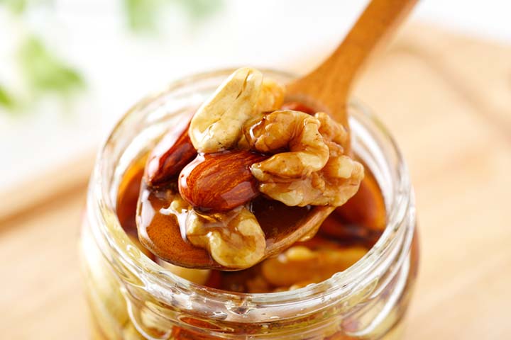 Avoid giving honey and nuts to the baby
