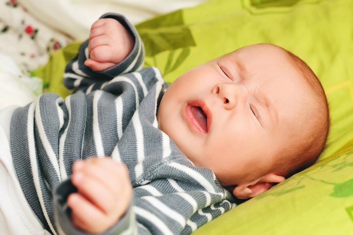 Babies may have a cold and low-grade fever for many days