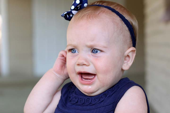 Babies may pull their ears if they have an ear infection