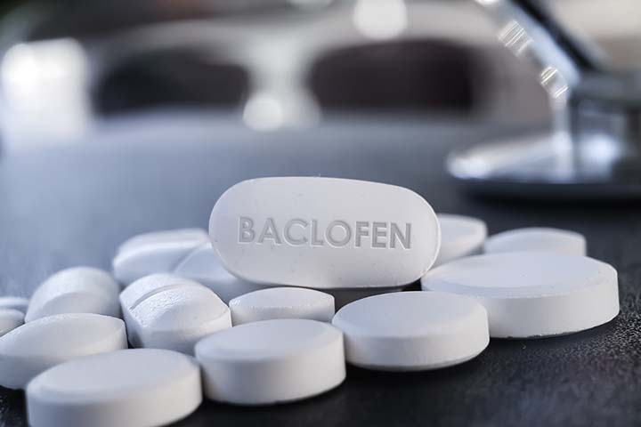 Baclofen is prescribed as a first-line treatment.