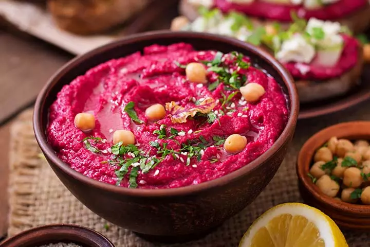 Beet hummus recipe for kids