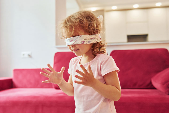 Blindfold navgate is a trust building activity for kids