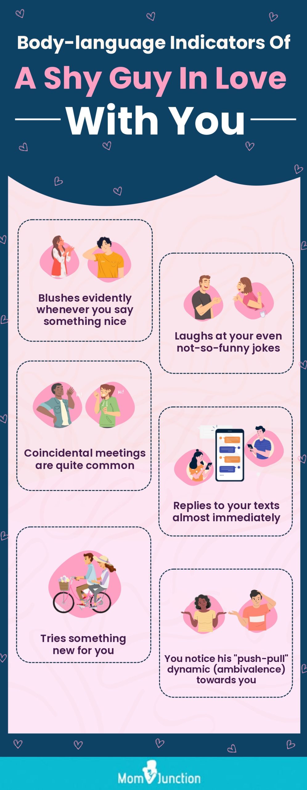 signs to tell you that a shy guy likes you [infographic]