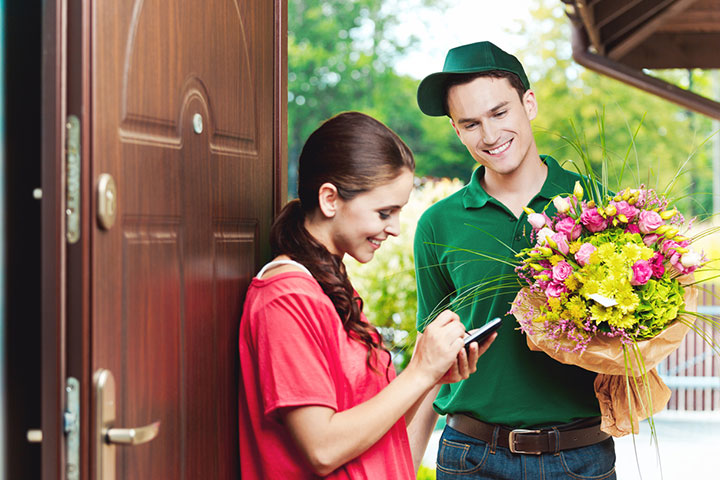 Call a local flower shop and deliver flowers to them.