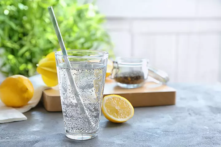Chia water provides omega 3 fatty acids and antioxidants