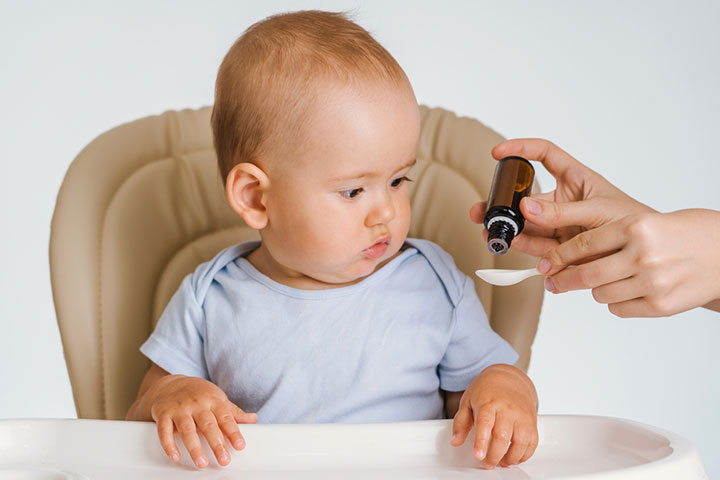 Colic drops may help the baby pass trapped air