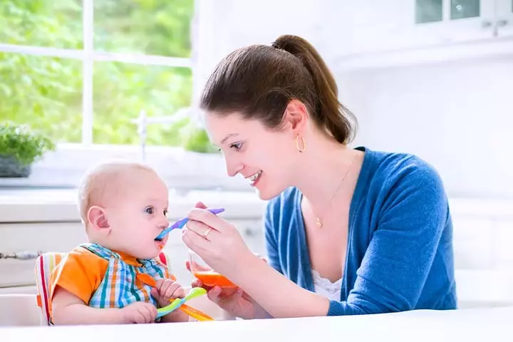Consult a doctor and give jaggery to babies when they start eating solids 