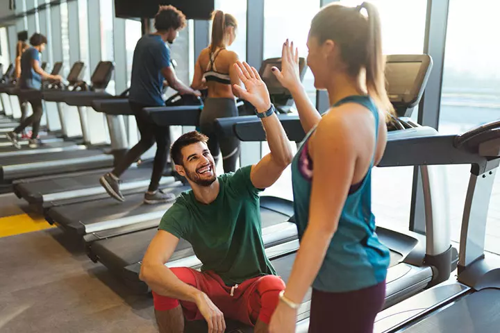 Couple at the gym joke