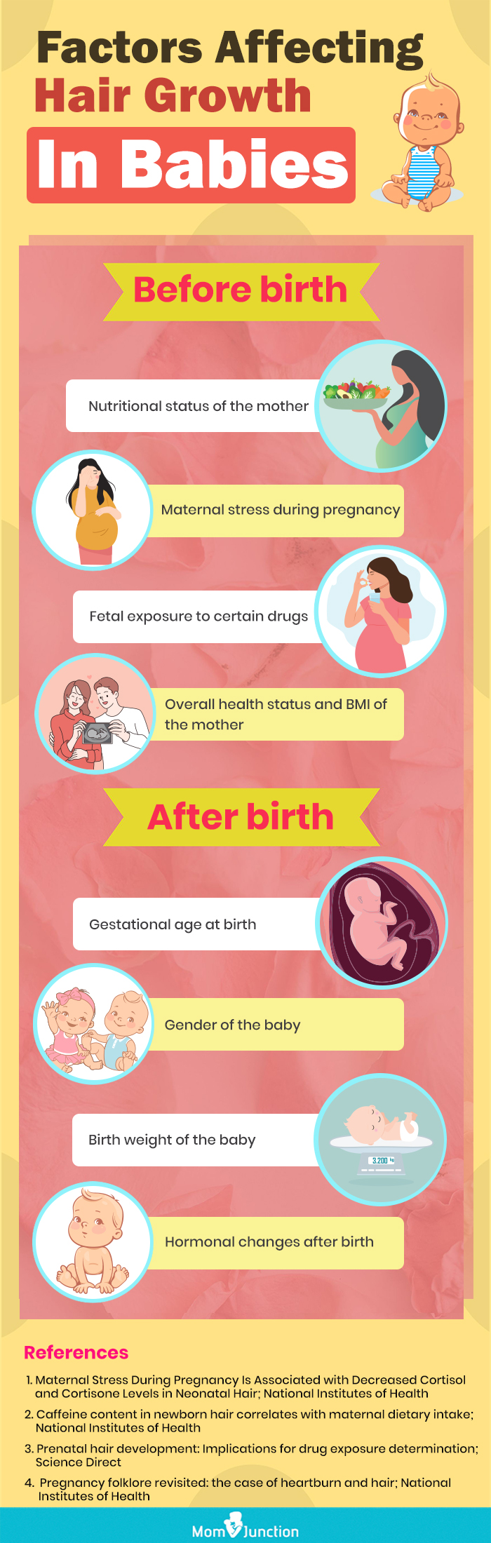 factors affecting hair growth in babies (infographic)
