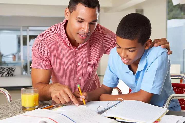 Father teaches the importance of hard work