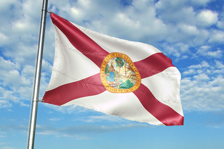 Florida’s official flag was adopted in 1900
