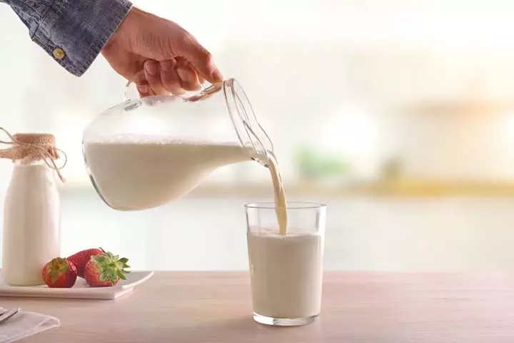 Give your child a minimum of 350 to 400 ml milk every day.