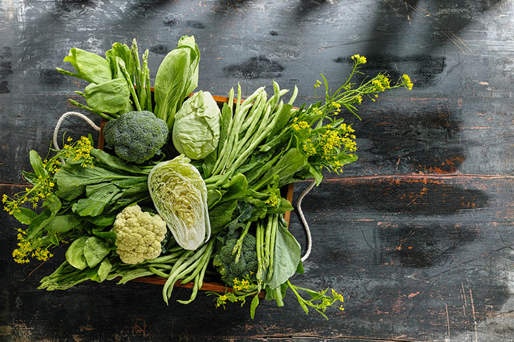 Green leafy vegetables, foods that increase fertility