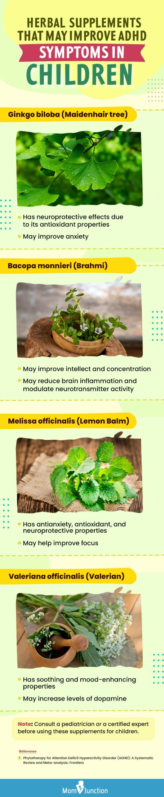 herbal supplements that may improve adhd symptoms in children (infographic)