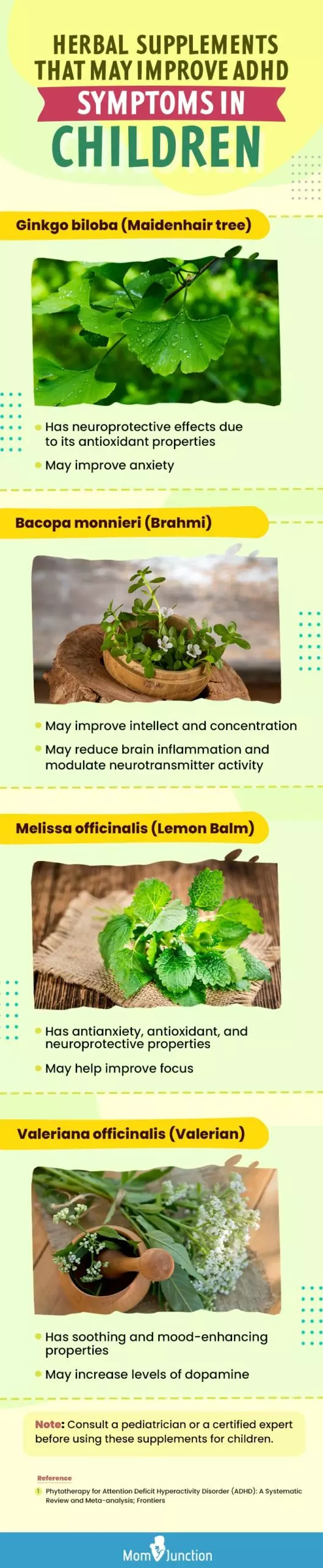 herbal supplements that may improve adhd symptoms in children (infographic)