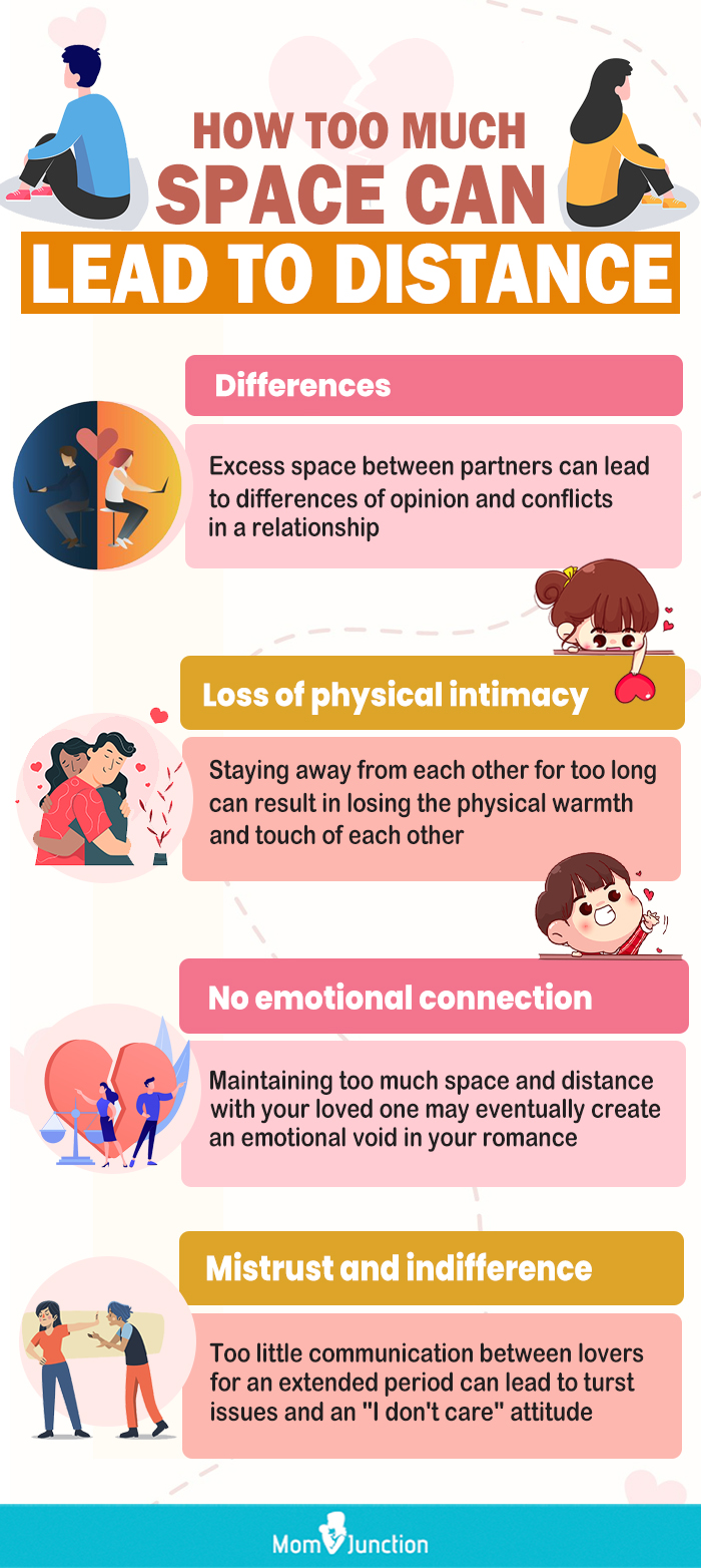 how too much space can lead to distance (infographic)
