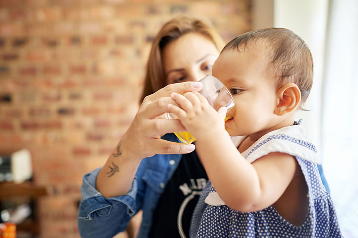 If a baby is frequently consuming fruit juice and other liquids, they may not eat.