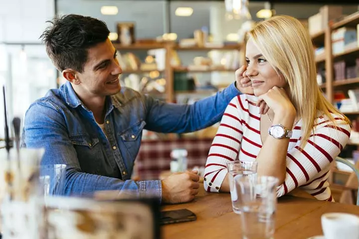 If he brushes your hair out of your eyes, he may have feelings for you