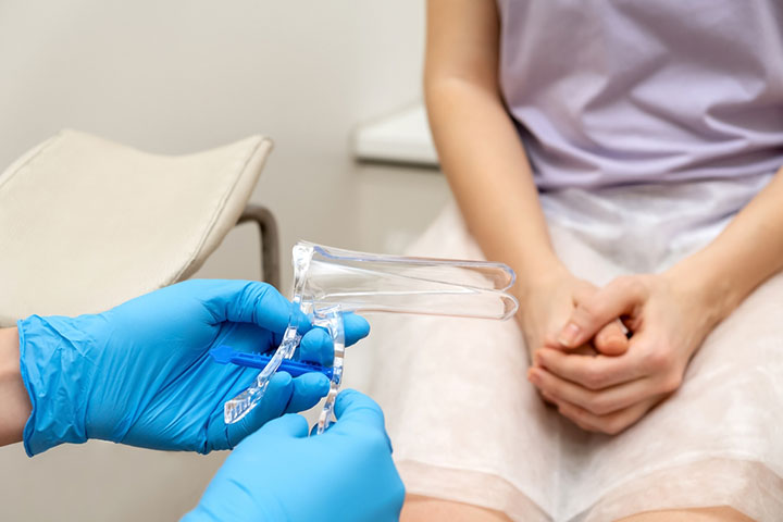 In some teens, a speculum examination can be done for hemorrhoids