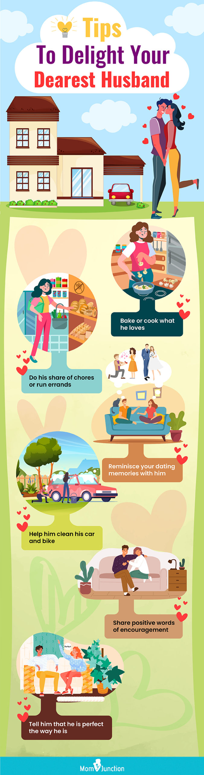 tips to delight your dearest husband (infographic)