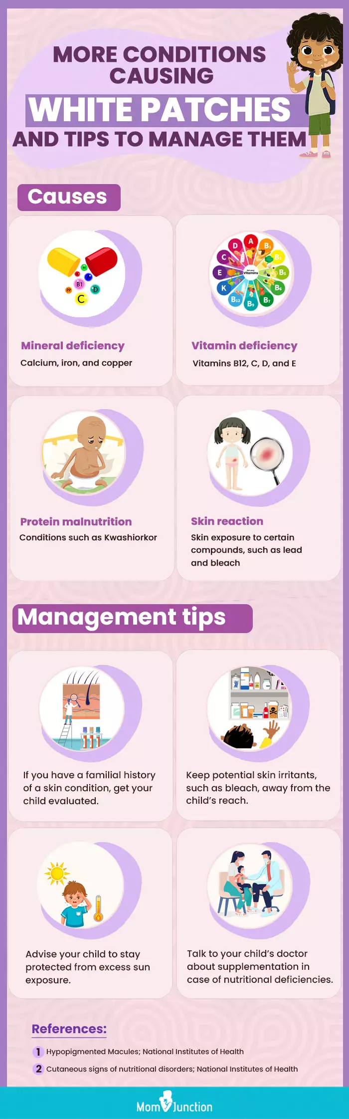 more conditions causing white patches and tips to manage (infographic)