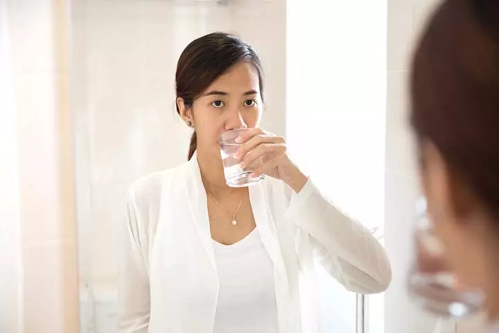 Instead of using Benadryl for a cough, use warm water gargles