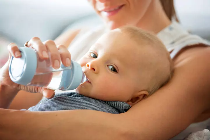 Keep your baby hydrated to alleviate the risk of constipation.