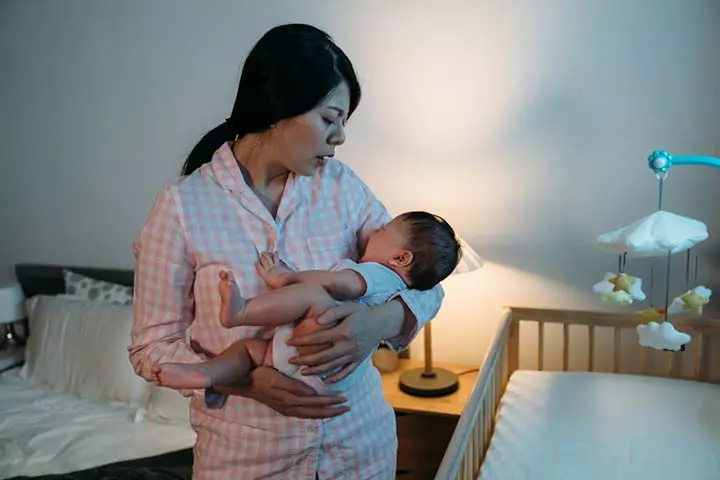 Lack of sleep after delivery may cause fatigue 