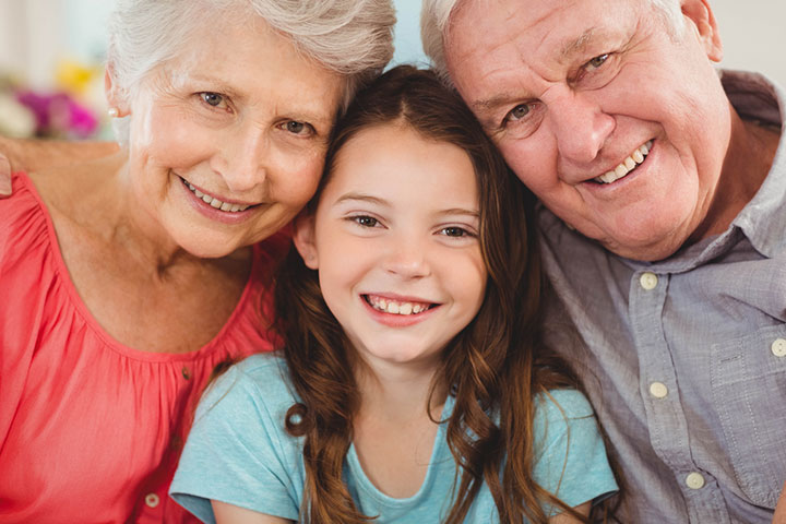 Love of grandparents for a granddaughter