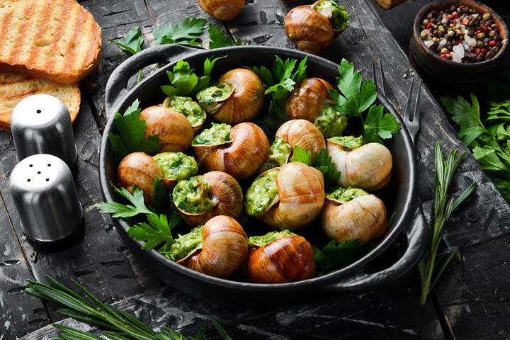 Low carbohydrate content of escargot prevent weight gain when pregnant