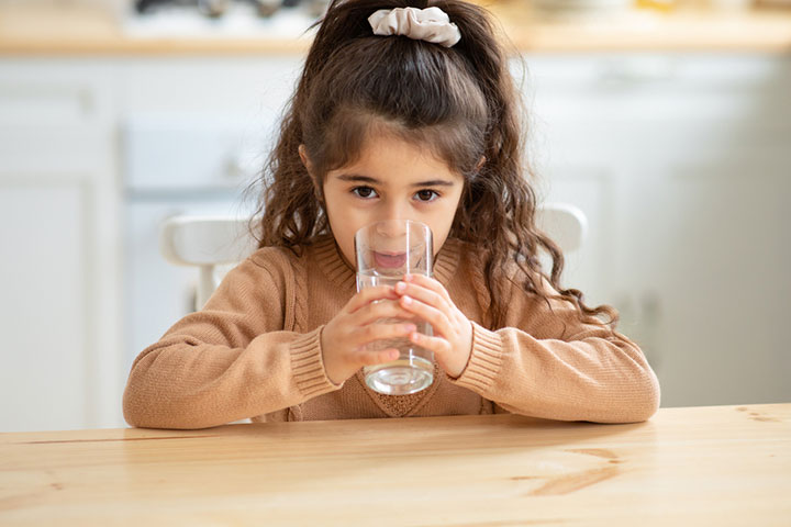 Make your child drink lots of water after an enema.