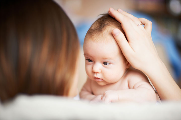 Massage the baby’s head to harden the soft spot