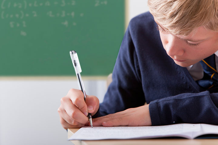 Messy handwriting may be a sign of dyslexia in teenagers.