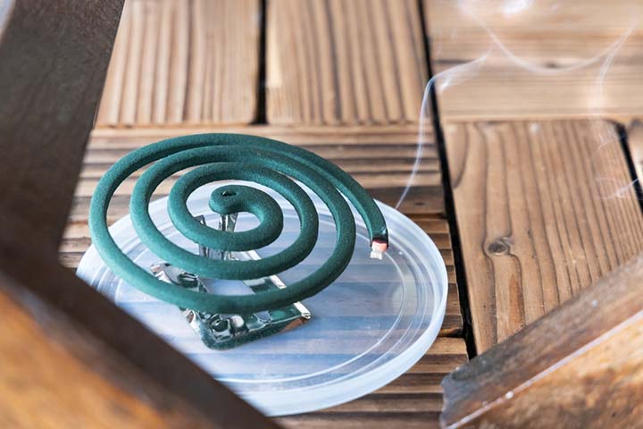 Mosquito coil is an unsafe mosquito repellent for babies
