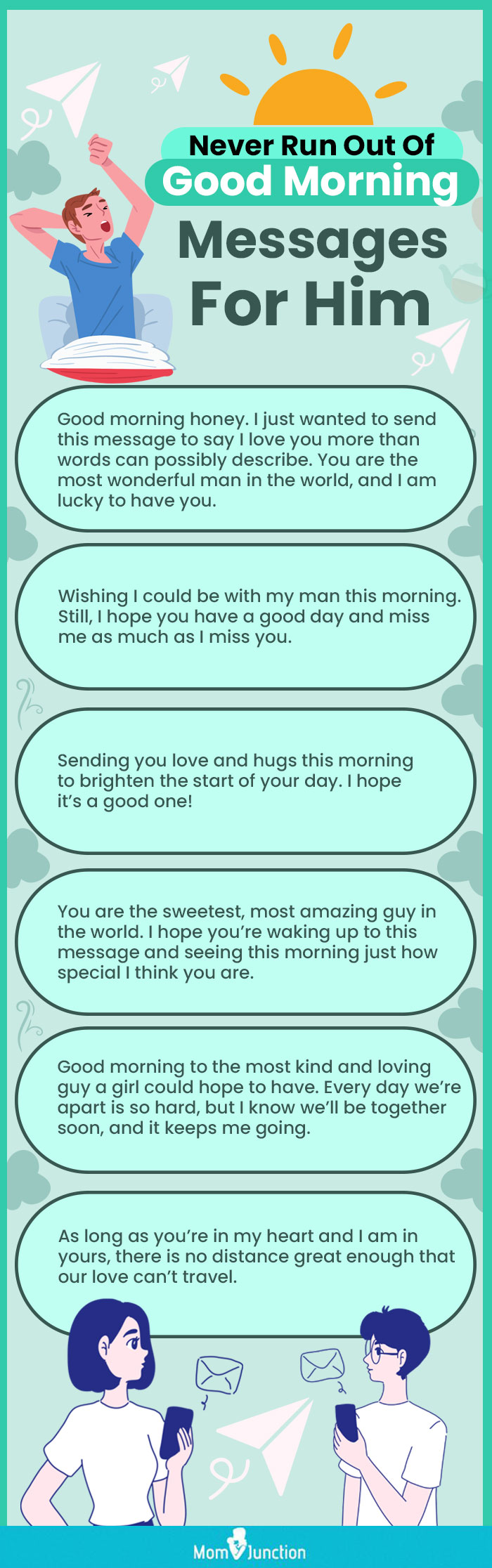 good morning messages for him (infographic)