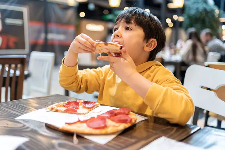 Overeating can cause occasional acid reflux in children