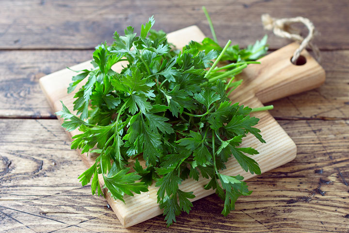 Parsley can lower prolactin levels