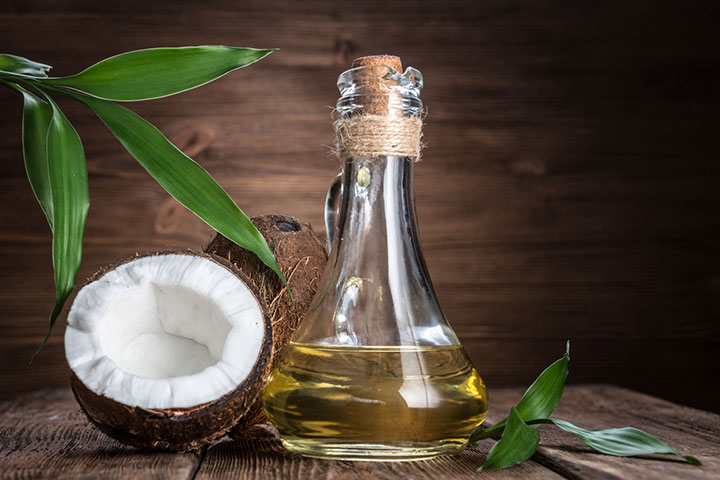Partially hydrogenated coconut oil for babies