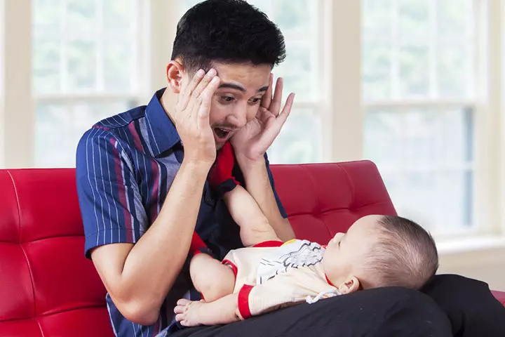 Peek-a-boo cognitive activity for infants