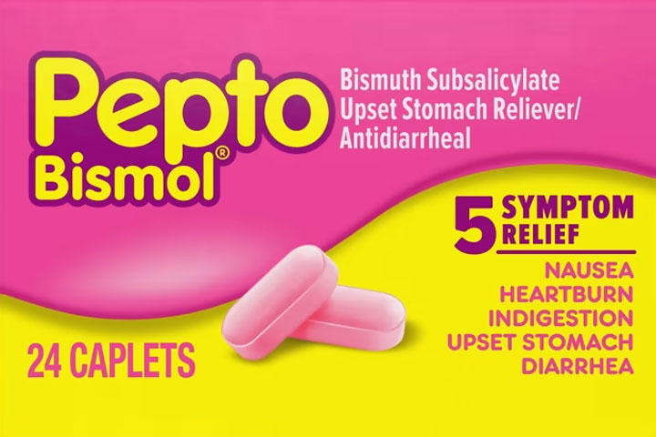 Pepto Bismol caplets help treat 5 symptoms of indigestion