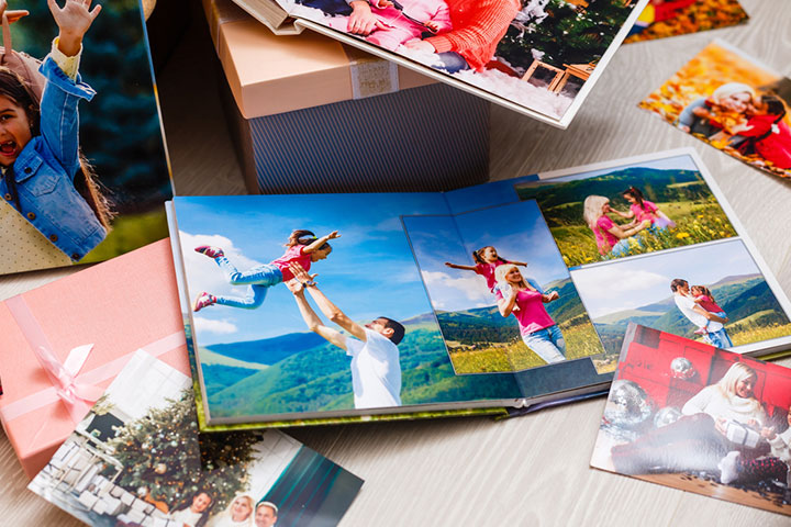 Personalized photo books birthday favor