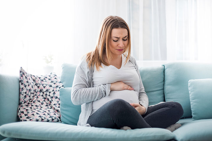 Postpartum hemorrhoids may be due to stress of carrying a baby.