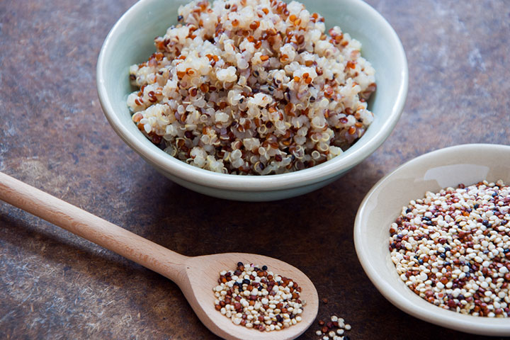 Quinoa has dietary fiber that relieves constipation in kids