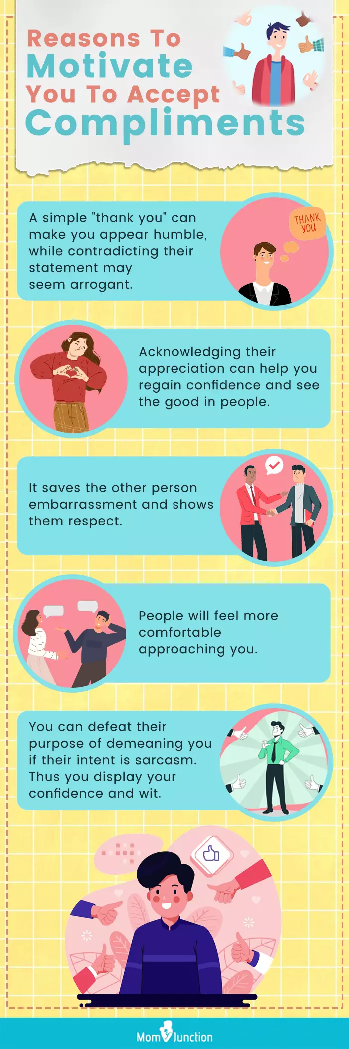 reasons to motivate you to accept compliments (infographic)