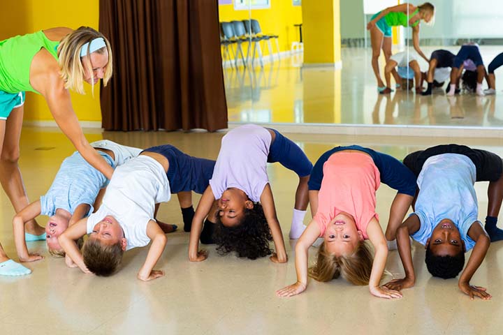 Simon Says With A Twist, Gymnastic activities for kids
