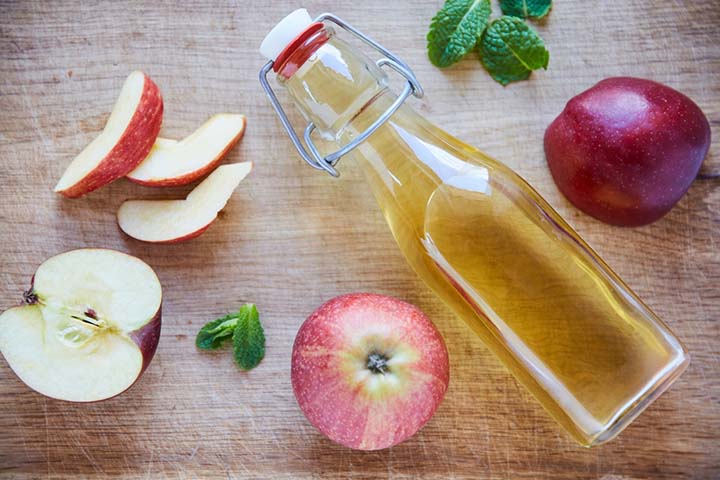 Soak your feet in a solution of apple cider vinegar and water