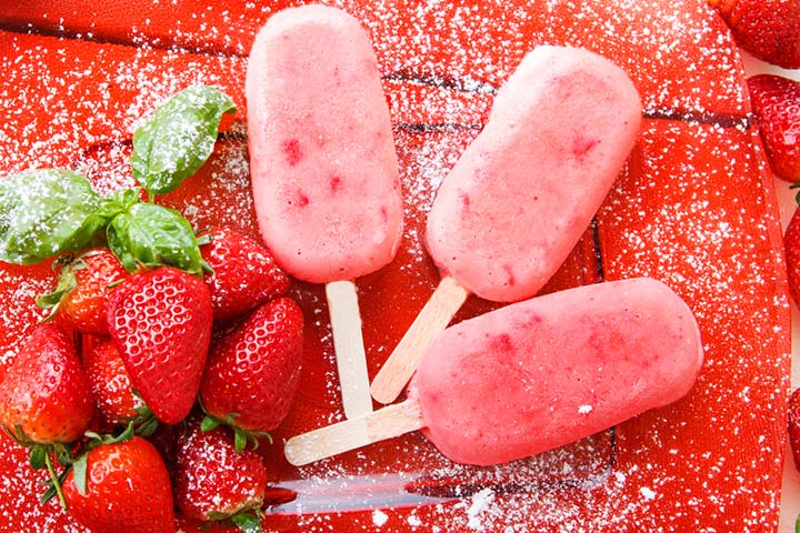 Strawberry ice pop recipes for kids